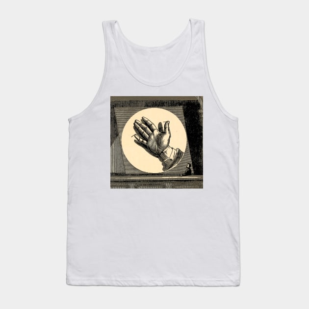 Hand exposed open for all to understand as a quirky message Tank Top by Marccelus